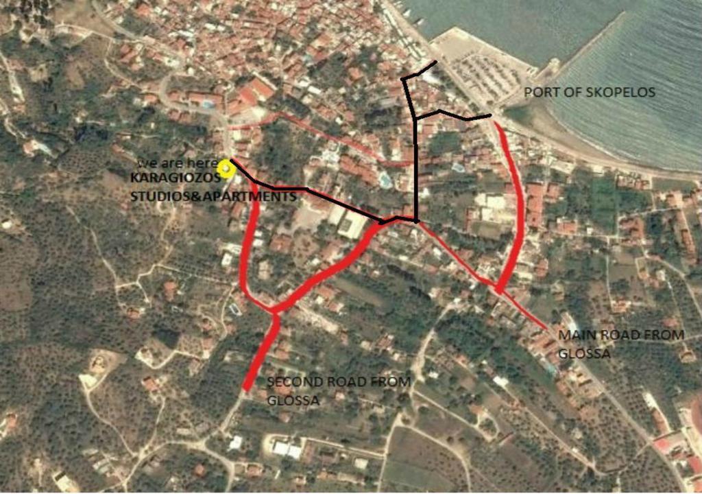 Karagiozos Studios & Apartments Skopelos Town Ngoại thất bức ảnh
